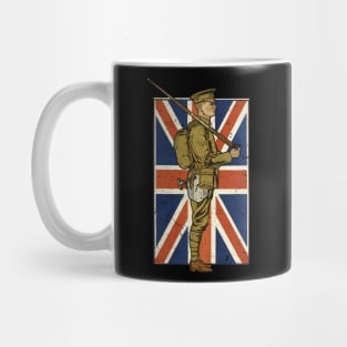 Vintage British Soldier Mug